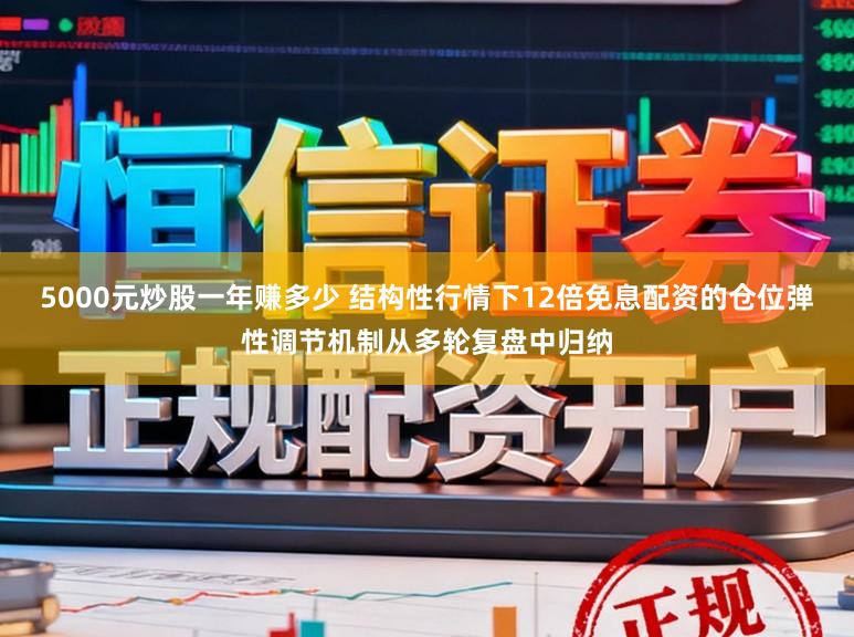 5000元炒股一年赚多少 结构性行情下12倍免息配资的仓位弹性调节机制从多轮复盘中归纳